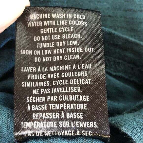 Julian & Mark Pocket Polo 1/4 Button Heather Blue Teal Size Large - Picture 10 of 10